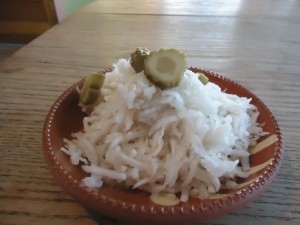 Turnip Kraut - my first try at fermenting turnips.